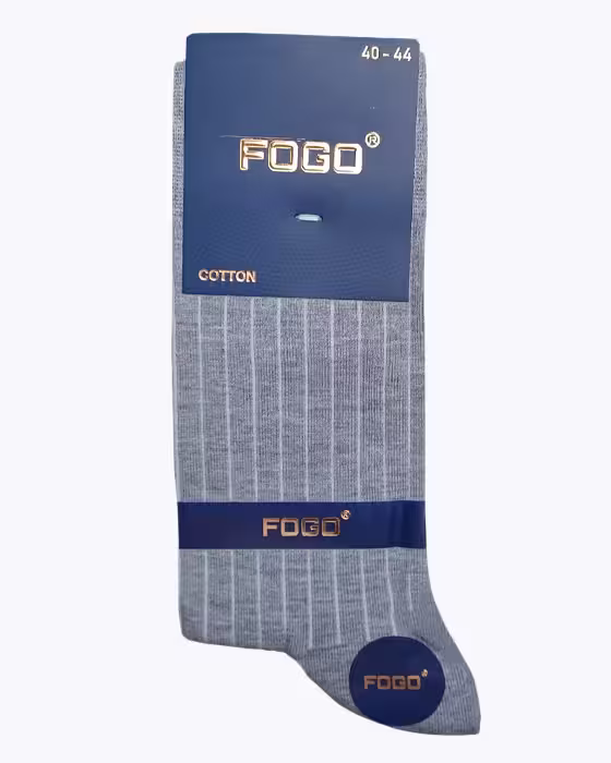 جوراب کلاسیک مردانه طرح خط موازی FOGO